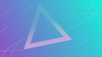 Abstract blue gradient background animation with triangles. Loop playback on 4K footage. suitable for banner, web, desktop, etc. video