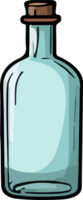 ai generiert Flasche Design Illustration isoliert auf transparent Hintergrund png