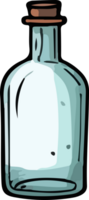 AI generated bottle design illustration isolated on transparent background png