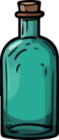 AI generated bottle design illustration isolated on transparent background png