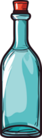 ai generiert Flasche Design Illustration isoliert auf transparent Hintergrund png