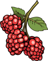 AI generated berry design illustration isolated on transparent background png