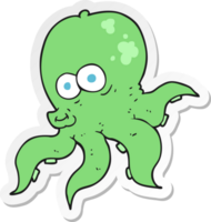 sticker of a cartoon octopus png