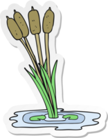 sticker of a cartoon reeds png