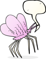 speech bubble cartoon butterfly png