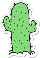 adesivo di un cactus cartone animato png