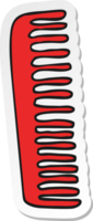 sticker of a cartoon comb png