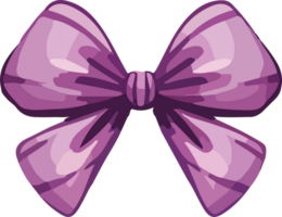 AI generated gift bow design illustration isolated on transparent background png
