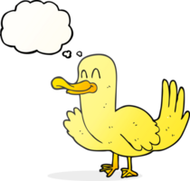 pensamento bolha desenho animado Pato png