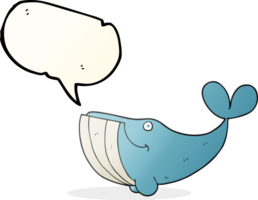 habla burbuja dibujos animados contento ballena png