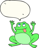 funny comic book speech bubble cartoon frog png