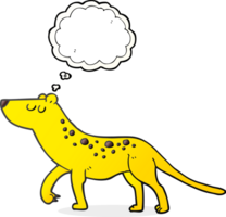 thought bubble cartoon leopard png