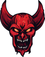 AI generated devil design illustration isolated on transparent background png