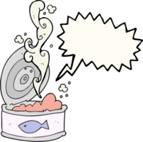 speech bubble cartoon can of tuna png