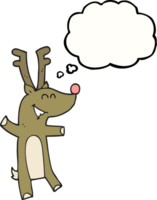 thought bubble cartoon reindeer png