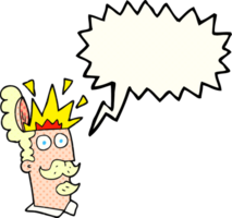 comic book speech bubble cartoon man with exploding head png