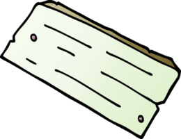 tekenfilm tekening plank van hout png