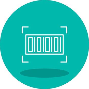 icono de vector de código de barras