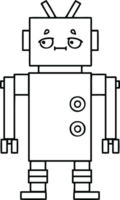 robot dei cartoni animati di disegno a tratteggio png