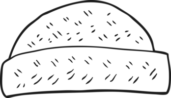 black and white cartoon hat png