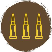 Bullets Line Circle Yellow Icon vector