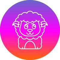 Envy Line Gradient Circle Icon vector