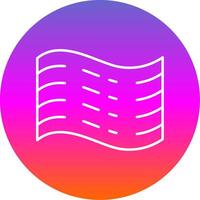 Haze Line Gradient Circle Icon vector