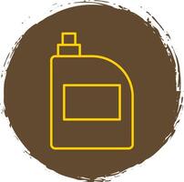 Bleach Line Circle Yellow Icon vector