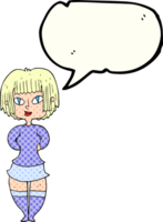 comic book speech bubble cartoon happy woman png