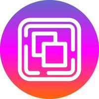 Drag and drop Line Gradient Circle Icon vector