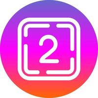 Two Line Gradient Circle Icon vector