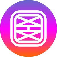 Layout Line Gradient Circle Icon vector