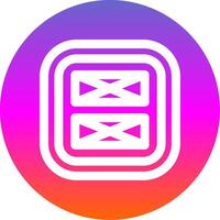 Layout Line Gradient Circle Icon vector