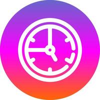 Time Line Gradient Circle Icon vector