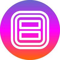 Layout Line Gradient Circle Icon vector