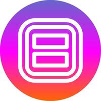 Layout Line Gradient Circle Icon vector