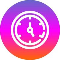 Timer Line Gradient Circle Icon vector