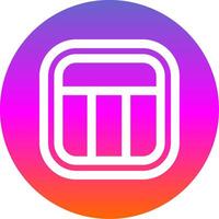Layout Line Gradient Circle Icon vector