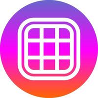 Layout Line Gradient Circle Icon vector