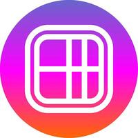 Layout Line Gradient Circle Icon vector