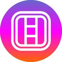 Layout Line Gradient Circle Icon vector
