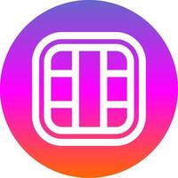 Layout Line Gradient Circle Icon vector