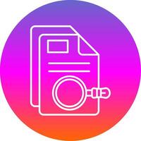 Help Line Gradient Circle Icon vector
