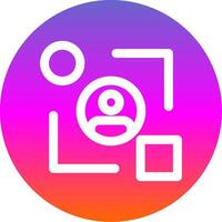 User experience design Line Gradient Circle Icon vector