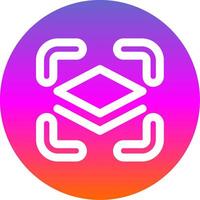Show layer Line Gradient Circle Icon vector