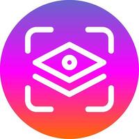 Layer mask Line Gradient Circle Icon vector