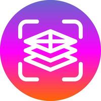 Fill adjustment layer Line Gradient Circle Icon vector