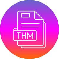Thm Line Gradient Circle Icon vector