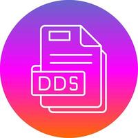 Dds Line Gradient Circle Icon vector
