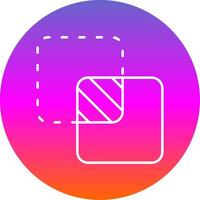 Unite Line Gradient Circle Icon vector